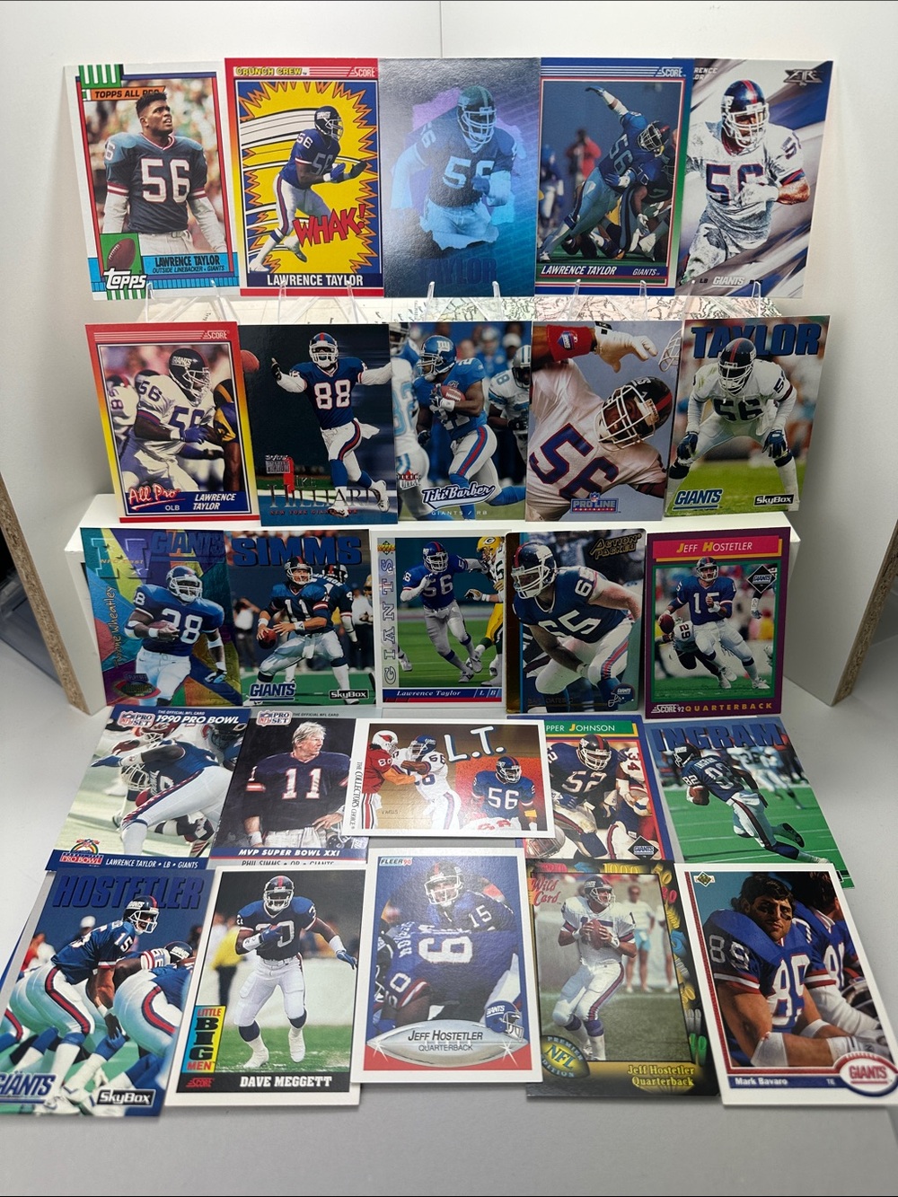 NY Giants Lawrence Taylor w/ vintage stars lot of 25